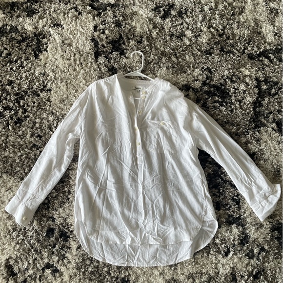 Madewell Tops - Madewell Top Linen Blend White